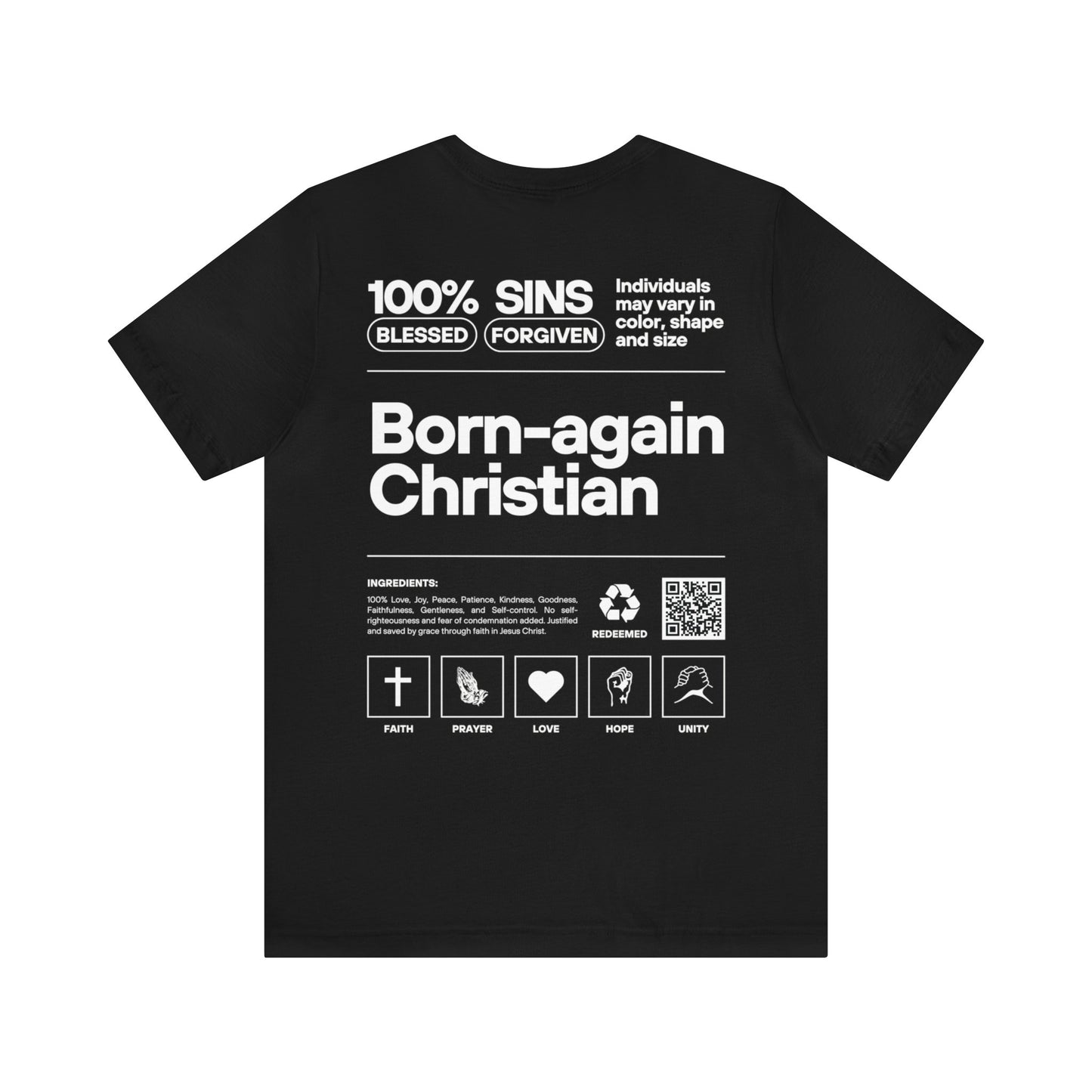 Born-Again Christian - Back Design Christian T-shirt