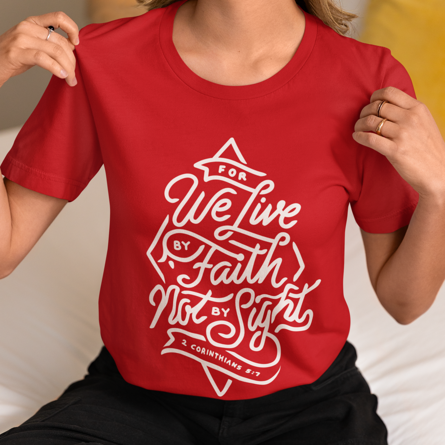 Live by Faith, Not by Sight - Christian T-shirt